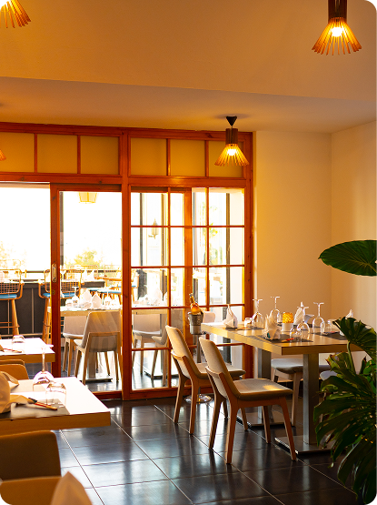 Traditional Sri Lankan restaurant interior