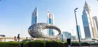 Museum of the Future and Dubai skyline used for the Emirati Heritage Tour card