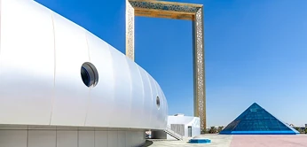 Zayed National Museum exterior in Saadiyat Cultural District, Abu Dhabi