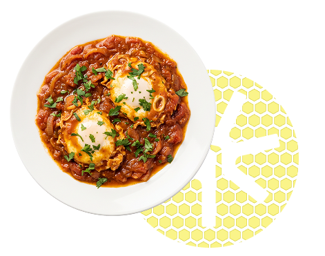 Egg with tomato traditional Emirati breakfast