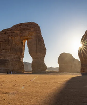 Saudi Arabia AlUla Elephant Rock landmark for UAE residents Saudi visa travel guide
