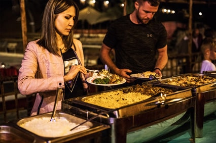 Desert Dinner & Entertainment - At traditional camp
