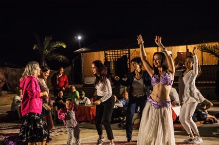 Desert Dinner & Entertainment - At traditional camp