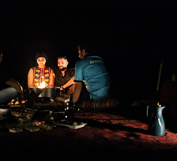 Overnight camping in Abu Dhabi