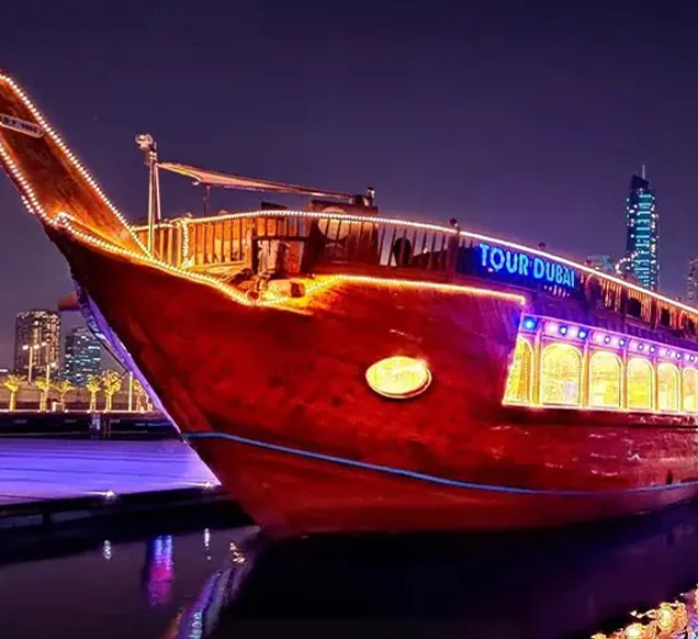 Dubai Marina Dinner Wooden Boat