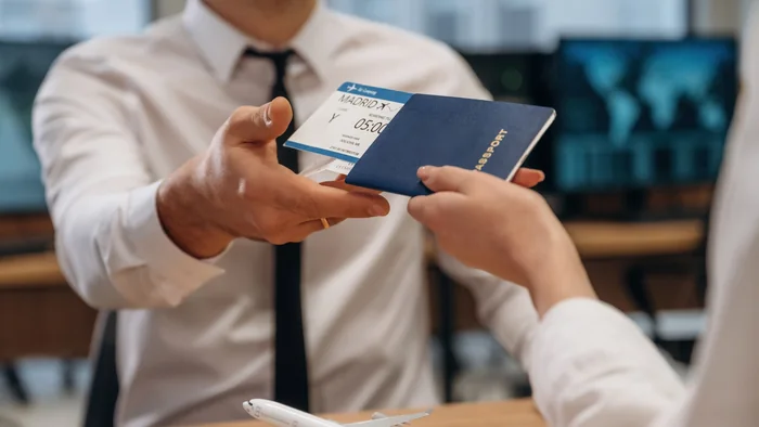 Traveller checking UAE overstay fine status online with passport details