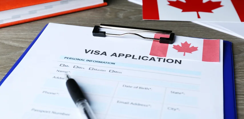 Dubai resident preparing documents for a Canada visit visa application