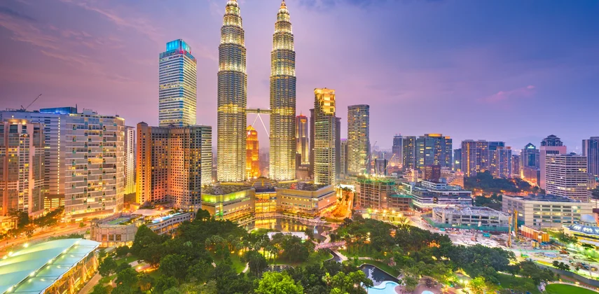 Kuala Lumpur skyline, a destination most UAE residents can enter without a visa