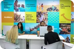 Image of Arabiers Dubai office where our team handles fast processing for Dubai express visa applications