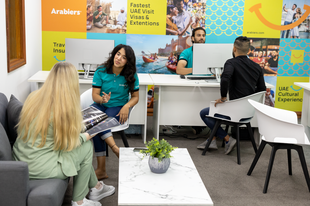 Arabiers Holidays UAE visa consultant assisting travellers at the licensed Dubai office