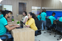 Arabiers Delhi office staff helping Indian travelers get urgent Dubai visas